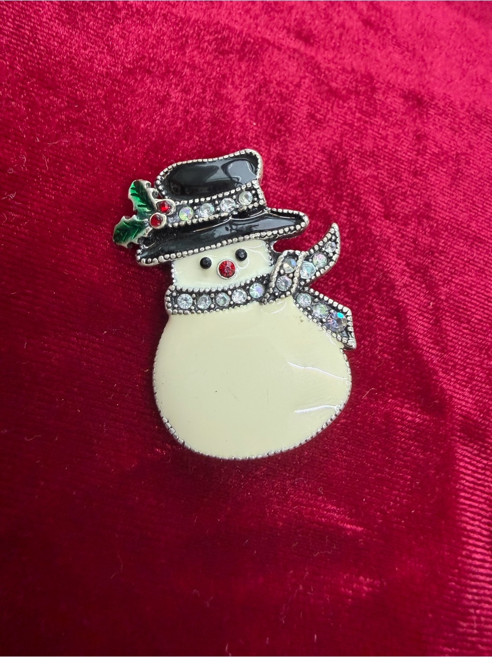 Vintage Tanya Creations TC Snowman Brooch